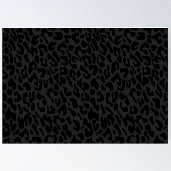 Black Leopard Print Wallpaper Mural