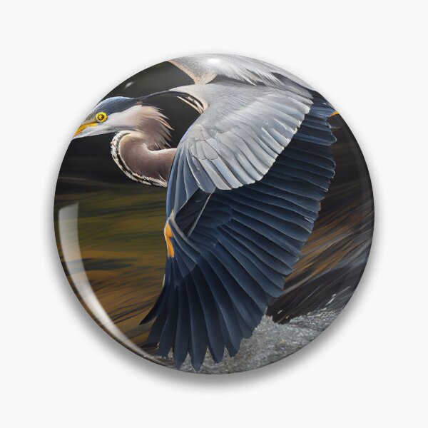 Artikelvorschau, A Herons Quipped Swerve Digital Painting entworfen und verkauft von CodeAndColors.
