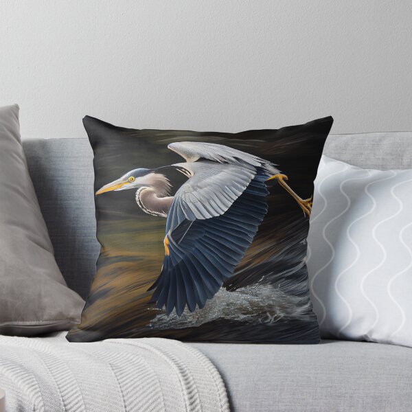 Aperçu de l'œuvre A Herons Quipped Swerve Digital Painting créée et vendue par CodeAndColors.
