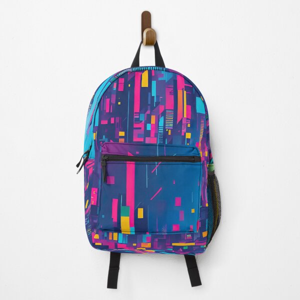 Item preview, Abstract cyberpunk cityscape artwork designed and sold by RK - Shop.