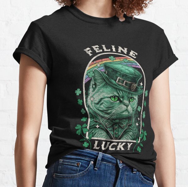 Item preview, Feline Lucky, Lucky shirt designed and sold by agilexp.
