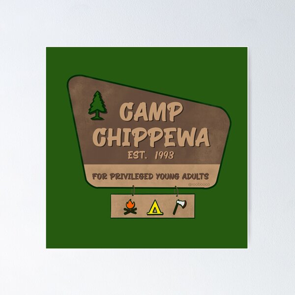 Item preview, Camp Chippewa Sign designed and sold by RooBooCo.