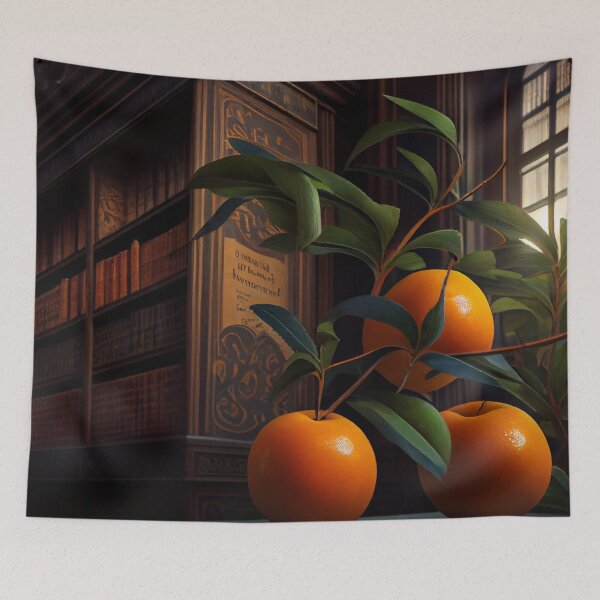 Item preview, Rapidly Mandarins in the Library Digital Painting designed and sold by CodeAndColors.