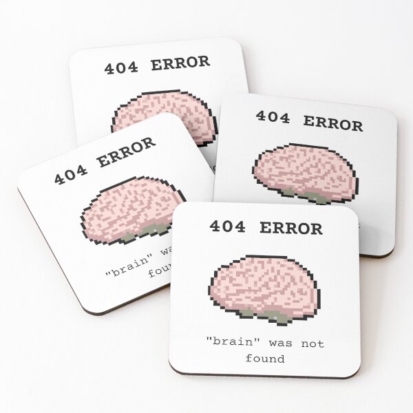 Item preview, Error 404: Brain Not Found designed and sold by PixelCloset.
