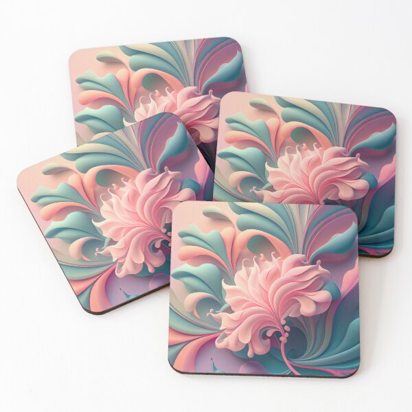 Item preview, Fluid Pastel Floral Pattern Digital Painting designed and sold by CodeAndColors.