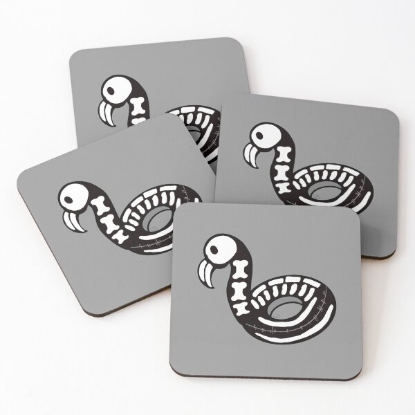 Item preview, Skeleton Flamingo Floatie designed and sold by RooBooCo.