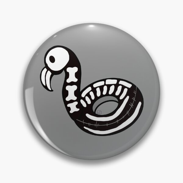 Item preview, Skeleton Flamingo Floatie designed and sold by RooBooCo.