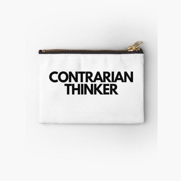 Item preview, Contrarian Thinker Black on White Innovative, Independent, Counter-Cultural, Non-Conformist designed and sold by EmprendeHoy.