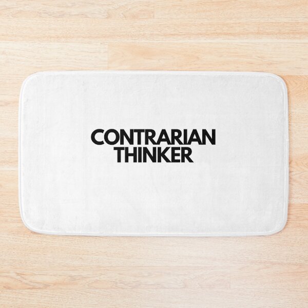 Item preview, Contrarian Thinker Black on White Innovative, Independent, Counter-Cultural, Non-Conformist designed and sold by EmprendeHoy.
