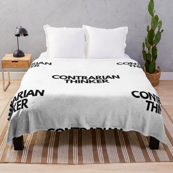 Item preview, Contrarian Thinker Black on White Innovative, Independent, Counter-Cultural, Non-Conformist designed and sold by EmprendeHoy.
