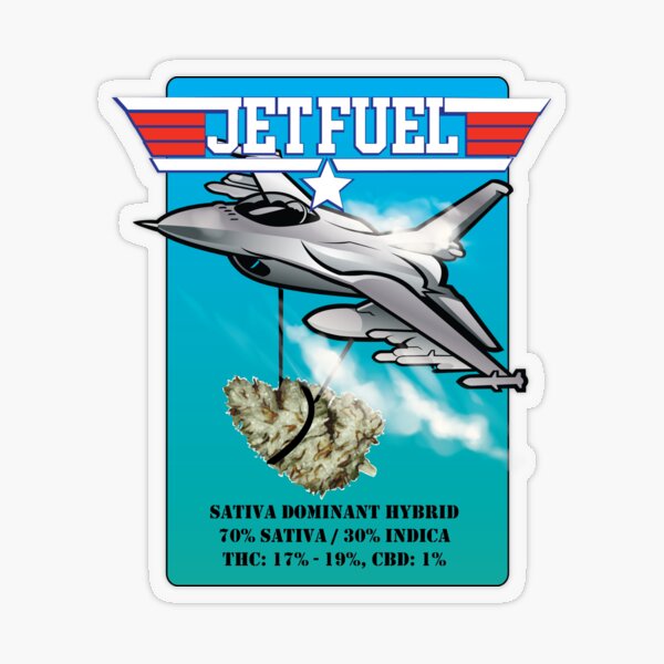 Item preview, Jet fuel  Cannabis Strain Art  designed and sold by kushcoast.