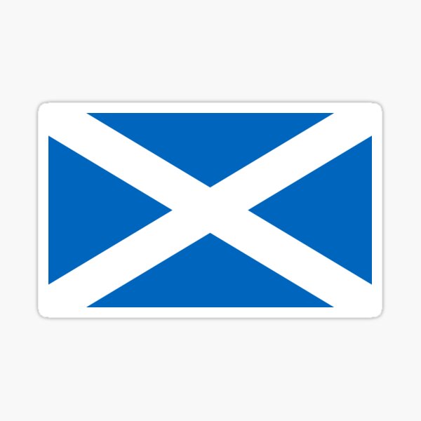 Scottish Flag Light Switch Sticker vinyl cover skin Single with Holes 