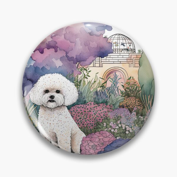 Item preview, Bichon Frise Dog Watercolor designed and sold by Shmueli Bell.