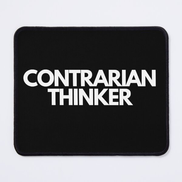 Item preview, Contrarian Thinker White on Black Innovative, Independent, Counter-Cultural, Non-Conformist designed and sold by EmprendeHoy.