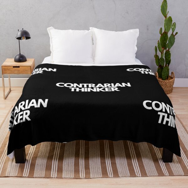 Item preview, Contrarian Thinker White on Black Innovative, Independent, Counter-Cultural, Non-Conformist designed and sold by EmprendeHoy.