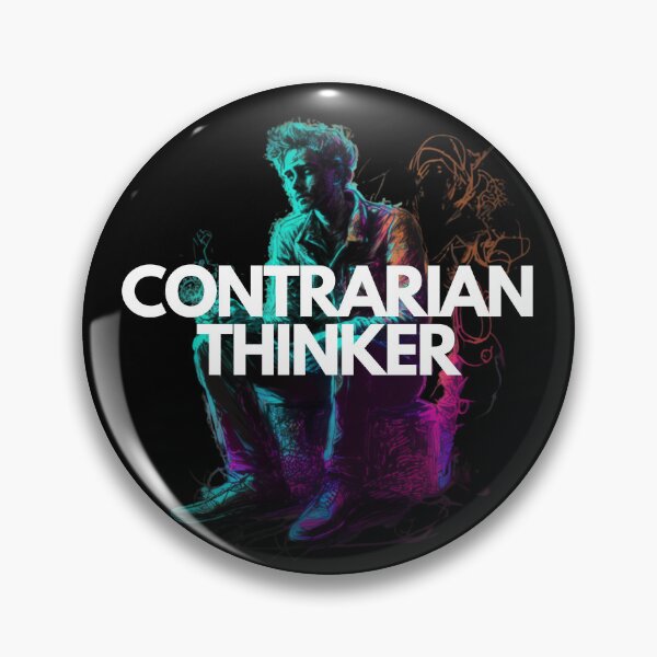 Item preview, Contrarian Thinker White on Black chaotic, Analog Horror, drawing, full body shot, untextured, Contrasty, blotchy colors, Dreamy, Beautiful lighting, Highly detailed designed and sold by EmprendeHoy.