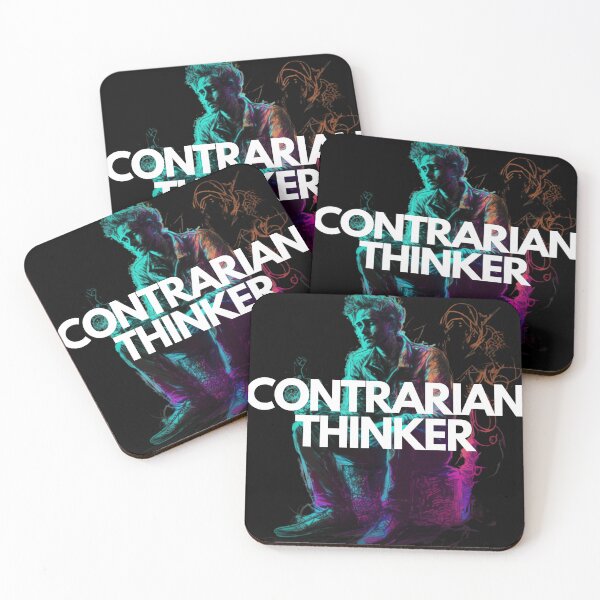 Item preview, Contrarian Thinker White on Black chaotic, Analog Horror, drawing, full body shot, untextured, Contrasty, blotchy colors, Dreamy, Beautiful lighting, Highly detailed designed and sold by EmprendeHoy.