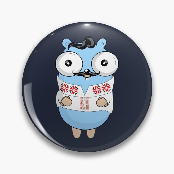 Item preview, The Go Gopher in Traditional Ukrainian Clothing (Navy) designed and sold by hellkni9ht.