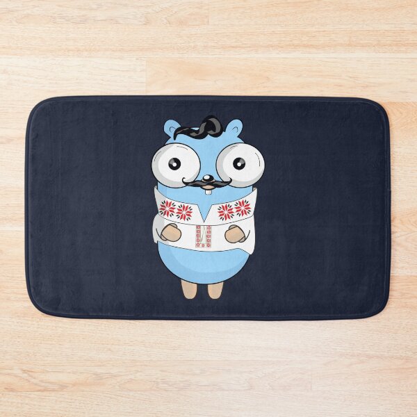 Item preview, The Go Gopher in Traditional Ukrainian Clothing (Navy) designed and sold by hellkni9ht.