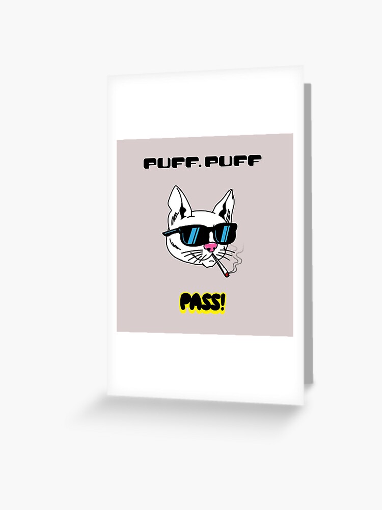 PUFF PUFF PASS Sticker for Sale by SudeeshArt