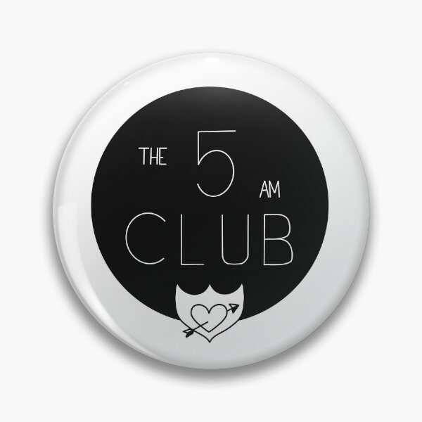 Aperçu de l'œuvre Logo noir et blanc du livre 5 AM Club créée et vendue par mxlanixxx.