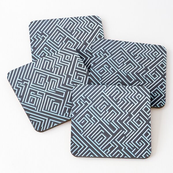 Item preview, Light Blue Neon Labyrinth designed and sold by Petter01.