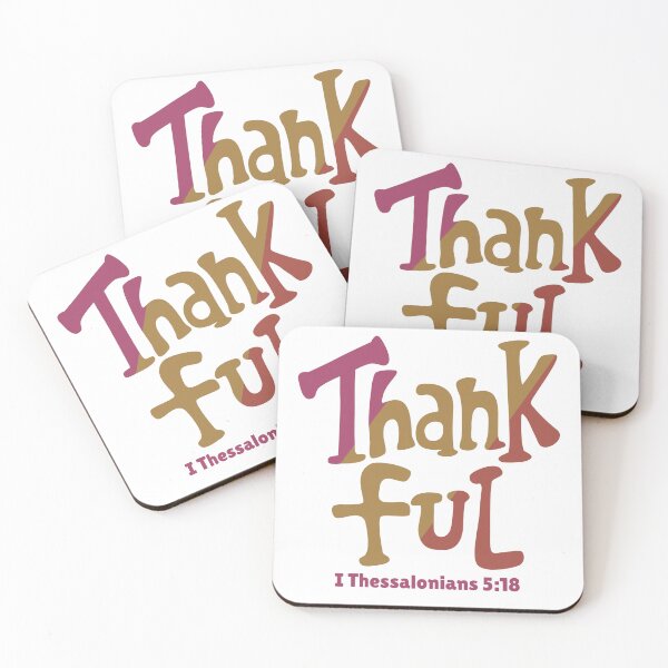 Item preview, Thankful, I Thessalonians 5:38, Christian Design designed and sold by Angela Dow.