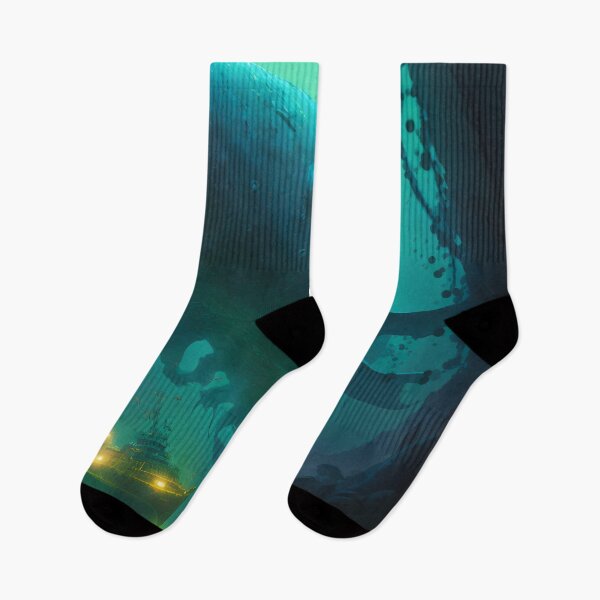Item preview, Sunken Memories: A Digital Painting of a Shipwreck in the Deep Sea designed and sold by oanaunciuleanu.
