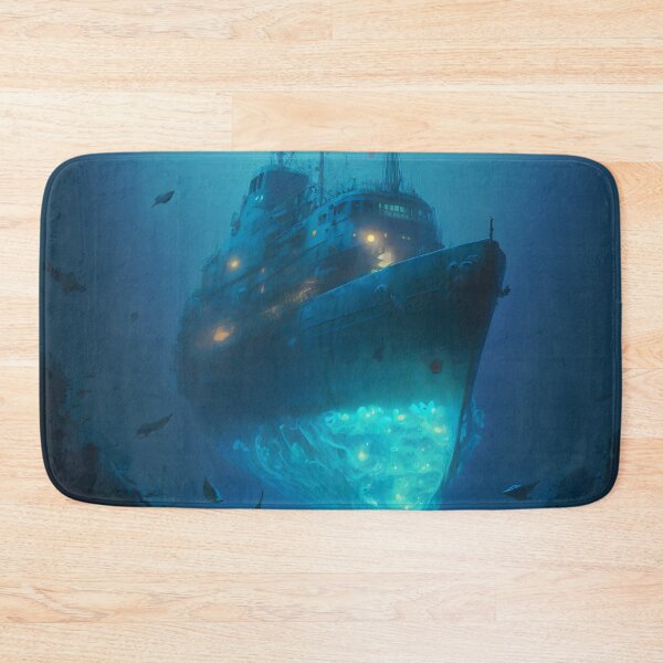 Item preview, Sunken Memories: A Digital Painting of a Shipwreck in the Deep Sea designed and sold by oanaunciuleanu.