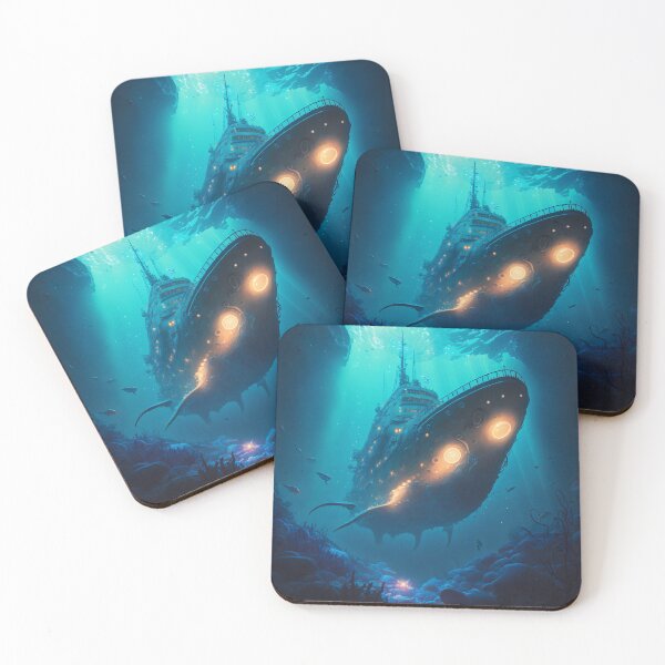 Item preview, Sunken Memories: A Digital Painting of a Shipwreck in the Deep Sea designed and sold by oanaunciuleanu.