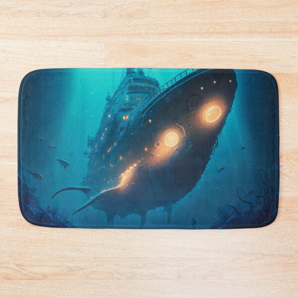 Item preview, Sunken Memories: A Digital Painting of a Shipwreck in the Deep Sea designed and sold by oanaunciuleanu.