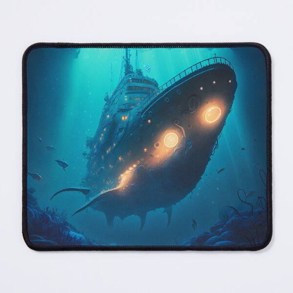 Item preview, Sunken Memories: A Digital Painting of a Shipwreck in the Deep Sea designed and sold by oanaunciuleanu.