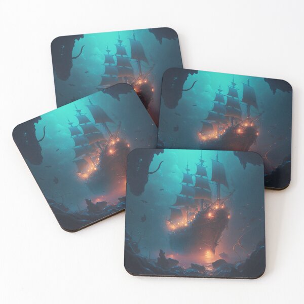 Item preview, Sunken Memories: A Digital Painting of a Shipwreck in the Deep Sea designed and sold by oanaunciuleanu.