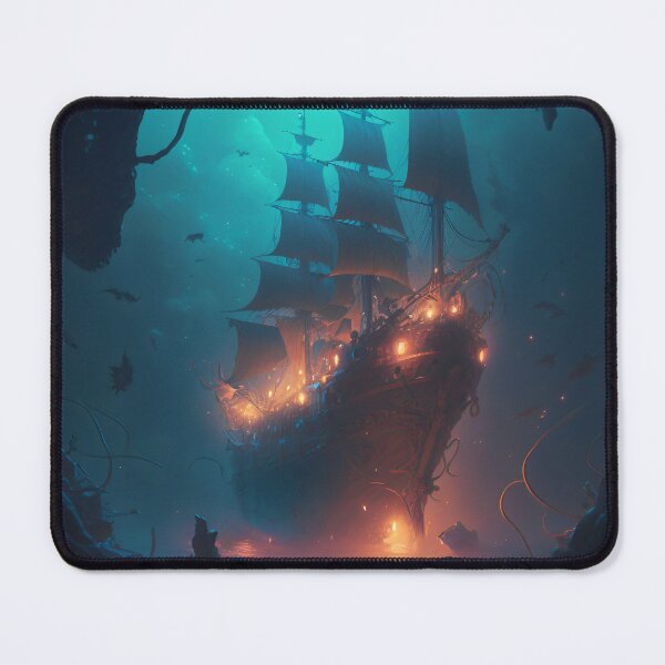 Item preview, Sunken Memories: A Digital Painting of a Shipwreck in the Deep Sea designed and sold by oanaunciuleanu.