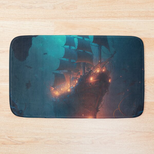 Item preview, Sunken Memories: A Digital Painting of a Shipwreck in the Deep Sea designed and sold by oanaunciuleanu.