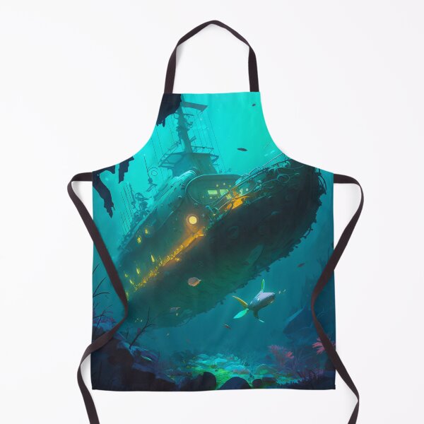 Item preview, Sunken Memories: A Digital Painting of a Shipwreck in the Deep Sea designed and sold by oanaunciuleanu.