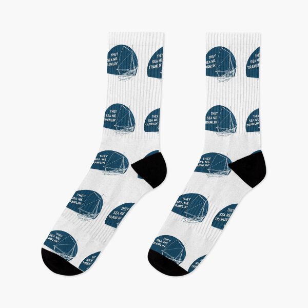 Item preview, They See Me Trawlin - Blue Ocean designed and sold by Birdbrook Academy.