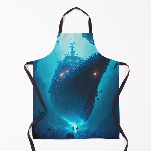 Item preview, Sunken Memories: A Digital Painting of a Shipwreck in the Deep Sea designed and sold by oanaunciuleanu.