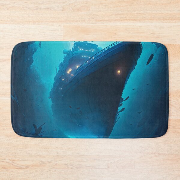 Item preview, Sunken Memories: A Digital Painting of a Shipwreck in the Deep Sea designed and sold by oanaunciuleanu.