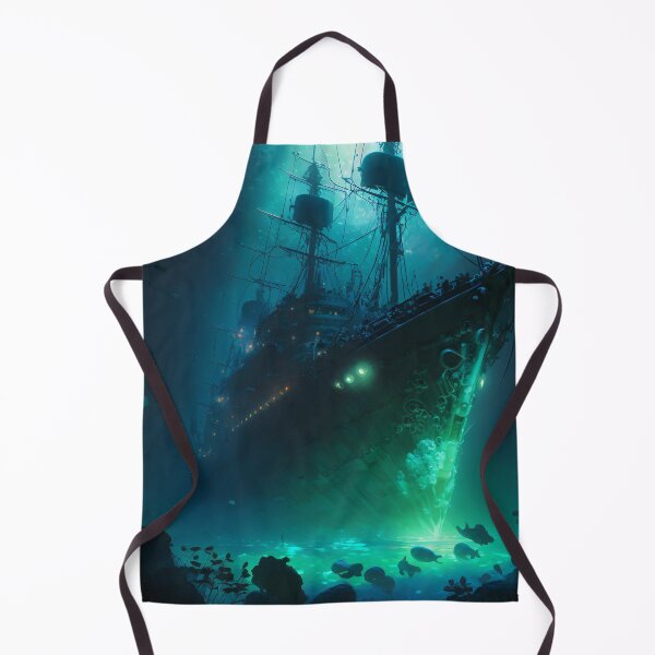 Item preview, Sunken Memories: A Digital Painting of a Shipwreck in the Deep Sea designed and sold by oanaunciuleanu.