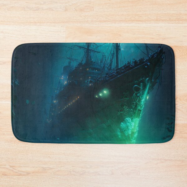 Item preview, Sunken Memories: A Digital Painting of a Shipwreck in the Deep Sea designed and sold by oanaunciuleanu.