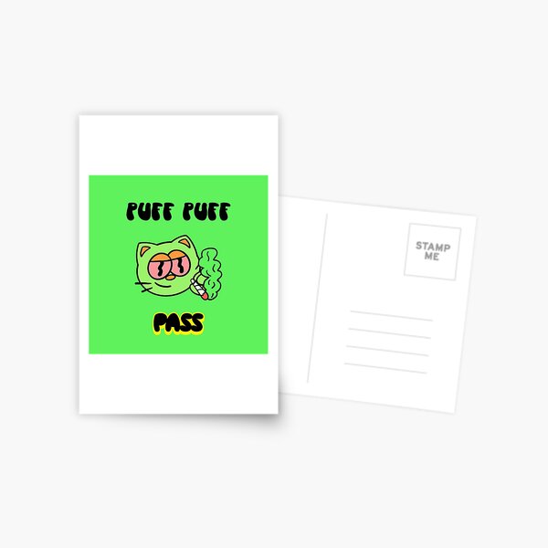 Puff Puff Pass (Green) | Postcard