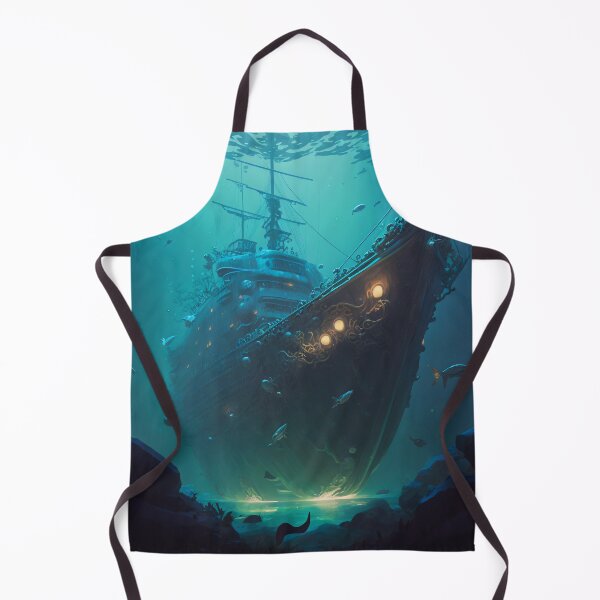 Item preview, Sunken Memories: A Digital Painting of a Shipwreck in the Deep Sea designed and sold by oanaunciuleanu.