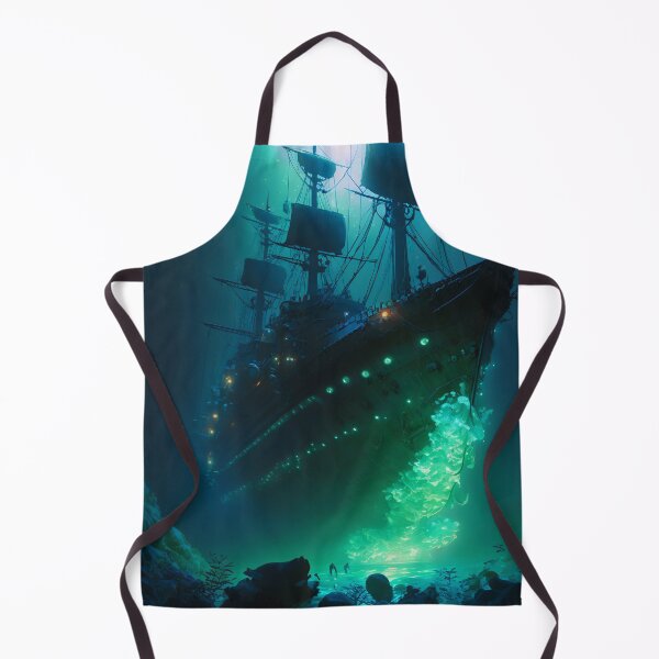Item preview, Sunken Memories: A Digital Painting of a Shipwreck in the Deep Sea designed and sold by oanaunciuleanu.