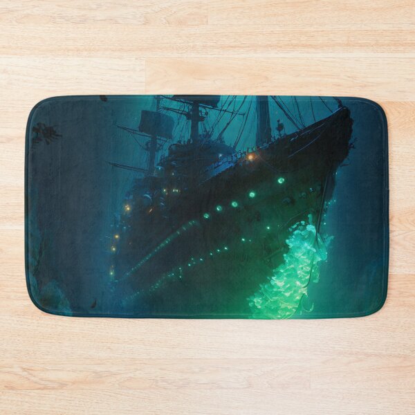 Item preview, Sunken Memories: A Digital Painting of a Shipwreck in the Deep Sea designed and sold by oanaunciuleanu.