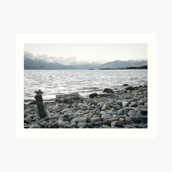 A rock to contemplate - New Zealand Art Print