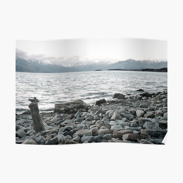 A rock to contemplate - New Zealand Poster