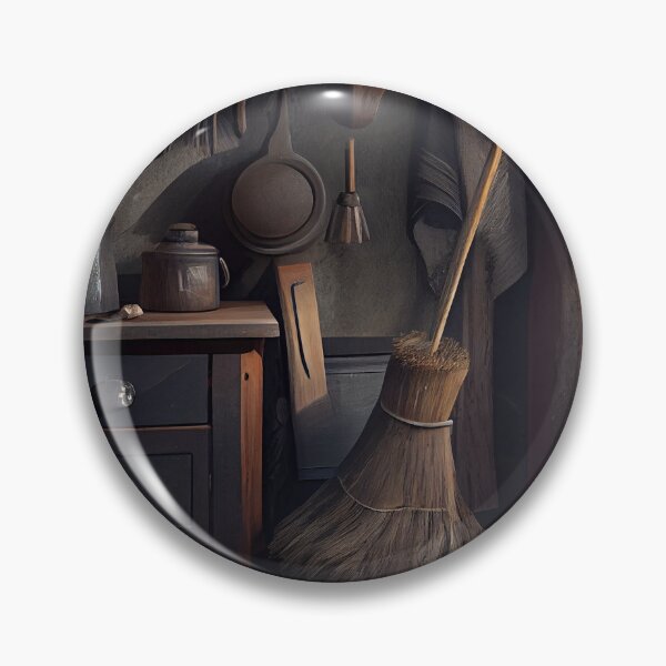 Item preview, A Rustic Kitchen Broomstick Digital Painting designed and sold by CodeAndColors.