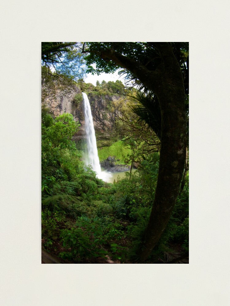 Alternate view of Bridal Veil Falls - New Zealand Photographic Print