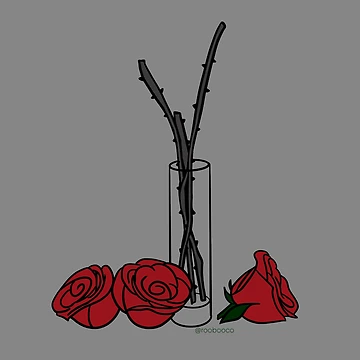 Artwork thumbnail, Morticia's Roses by RooBooCo